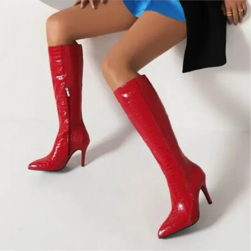 Большой размер Dij Hoge Laarzen Knie Over De Kne Женские женские и зимние кроссовки