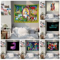 disney alice in wonderland hanging bohemian tapestry wall hanging decoration household cheap hippie wall hanging