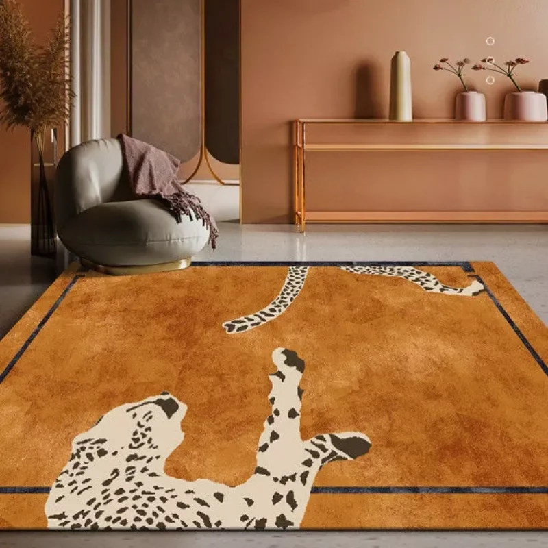 

NEW2023 Personality Creative Leopard Print Bedroom Bedside Light Luxury Living Room Coffee Table Rug Cloakroom Corridor Carpets