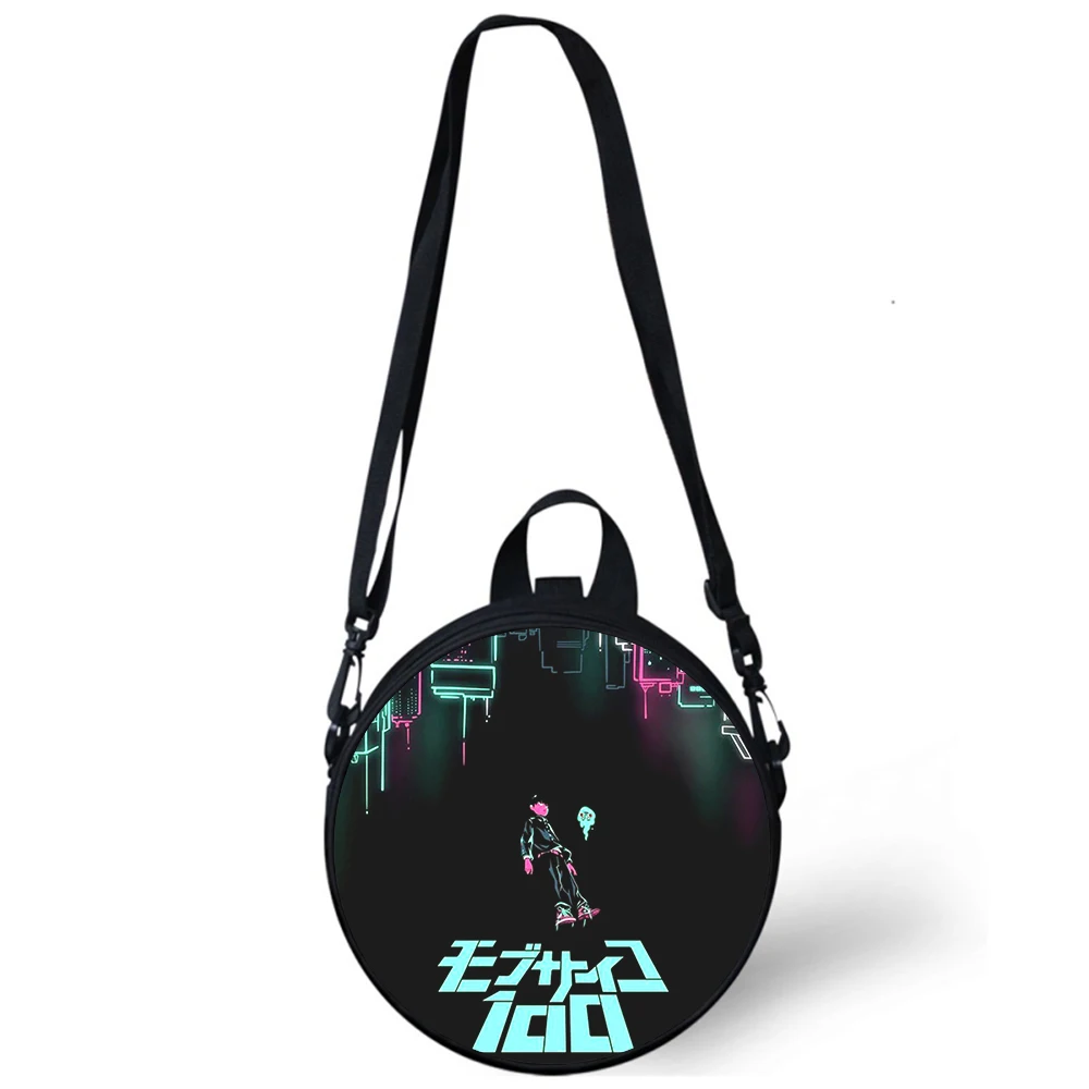 Mob Psycho 100 Anime Child kindergarten Bag 3D Print Crossbody Shoulder Bags For School Women Mini Round Bagpacks Rugtas Bag