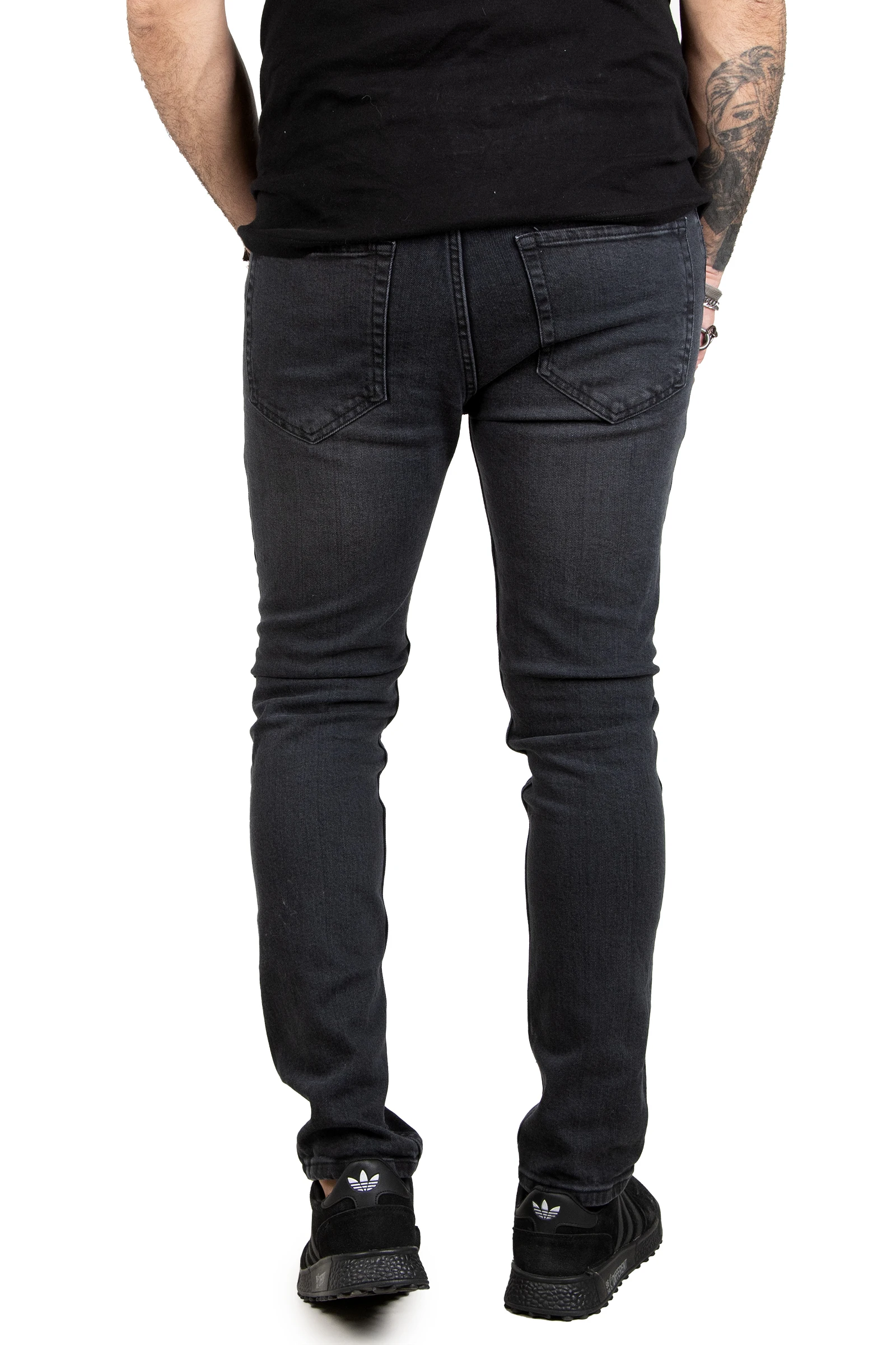 DeepSEA Slim Fit Lycra Enzyme Wash Button Men 'S Jeans Pants 2304860