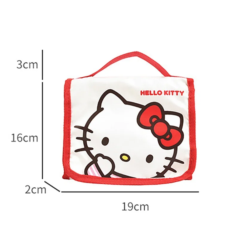 Sanrio складная косметичка Hello Kitty большой емкости мультяшный пенал милый дорожный