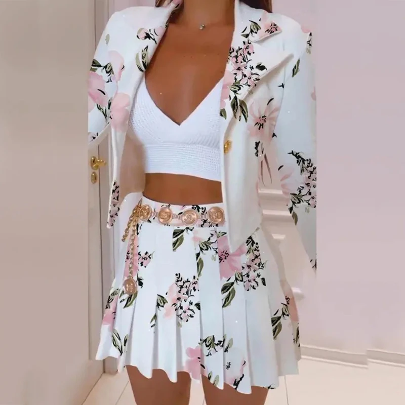 Женский клетчатый костюм из двух предметов элегантный пиджак на одной пуговице с