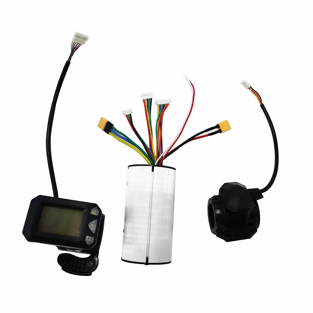 

24v 36v Folding Scooter Controller Accessories Carbon Fiber Scooter Controller Brake Accelerator LCD Unit