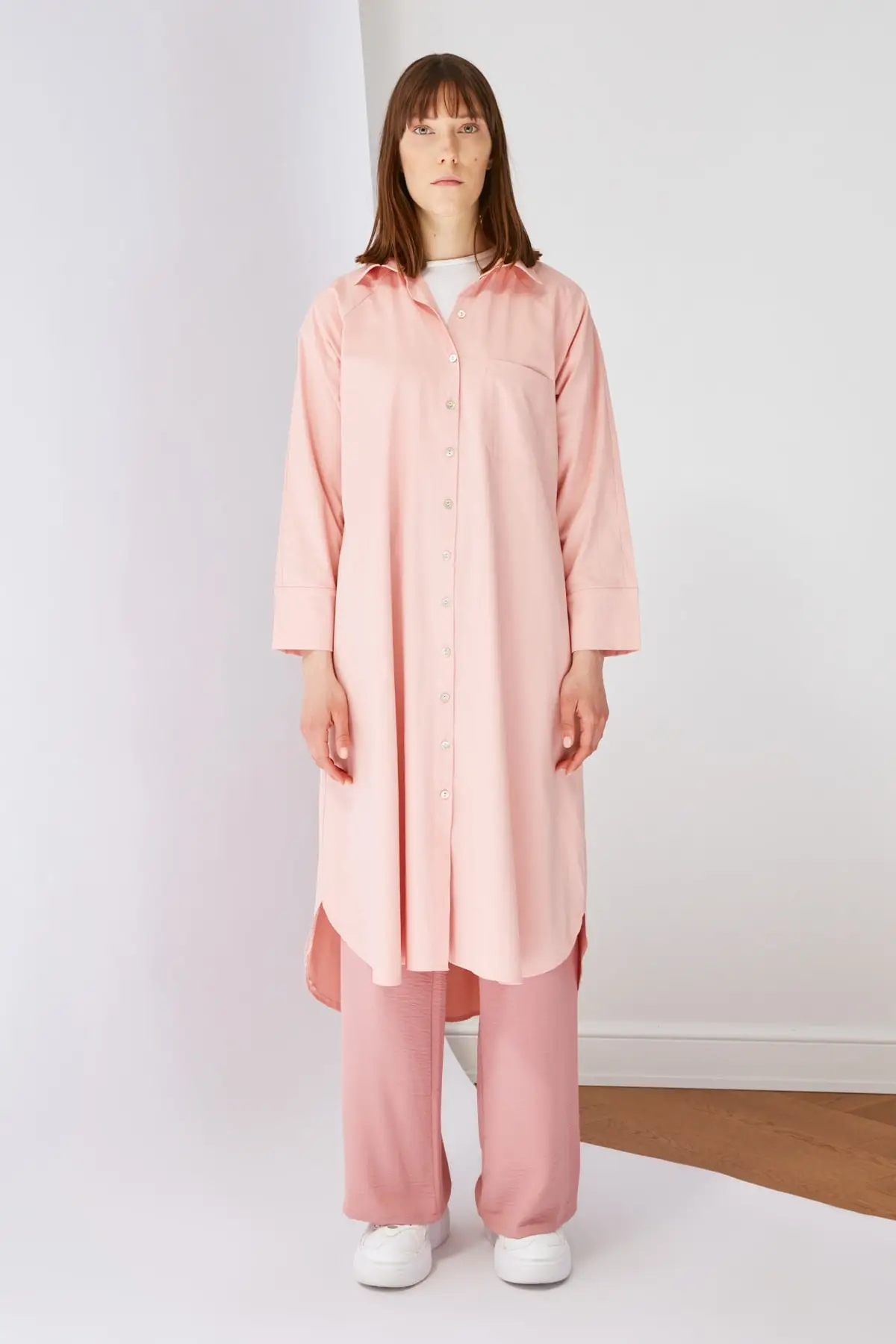 

Powder Colar Cotton Tunic Muslim Tunic 2021 Fashion