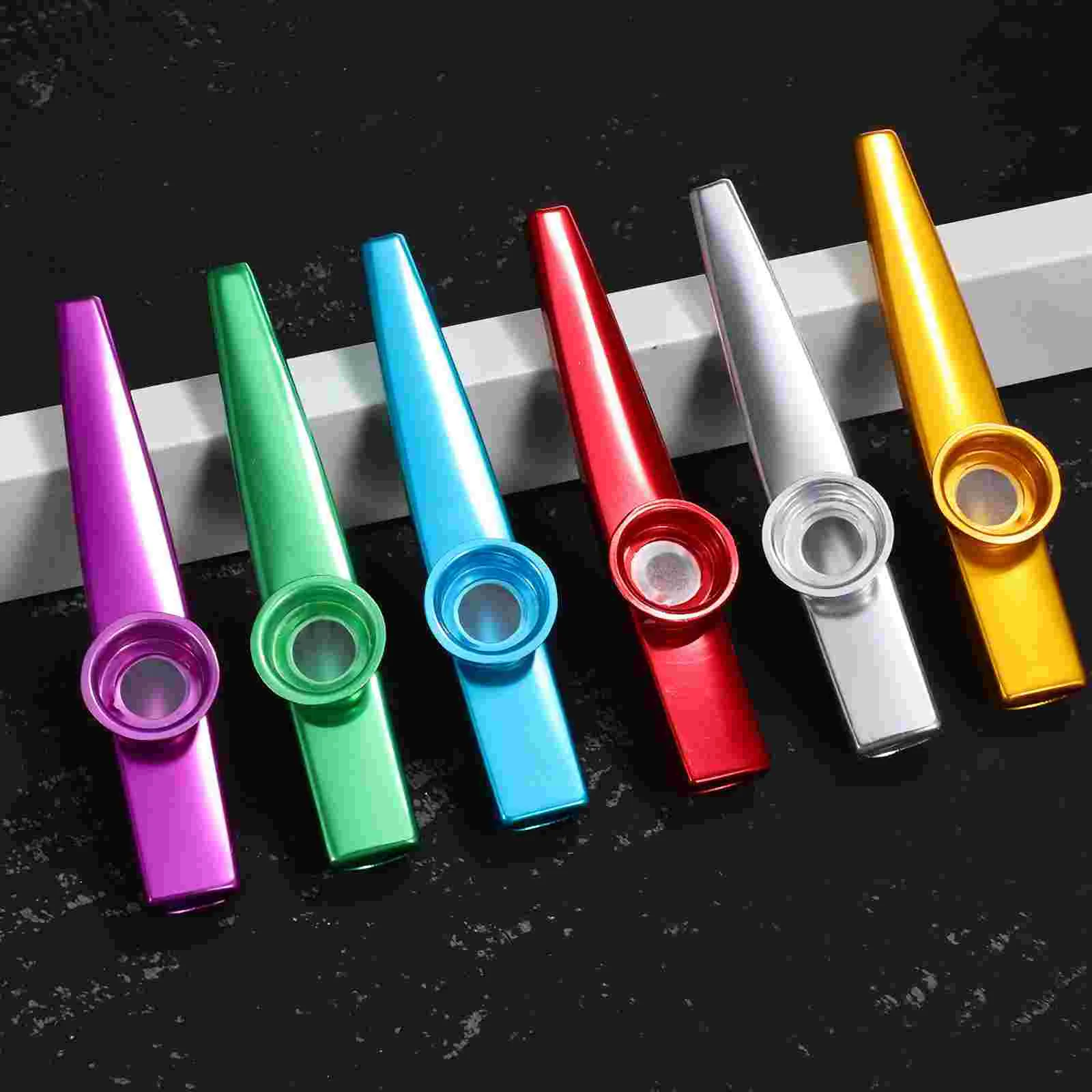 12 шт. треугольный металлический Kazoo детский инструмент Kazoos для взрослых объемная