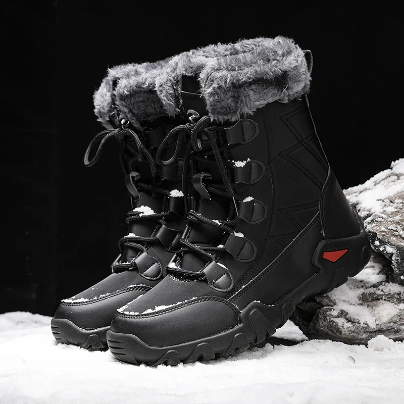 GR-1188 WATERPROOF SNOW WALKING SHOES MEN'S HUNTING BOOTS TACTICAL SHOES DESERT COMBAT ANKLE LEATHER MOUNTAINEERING SHOES