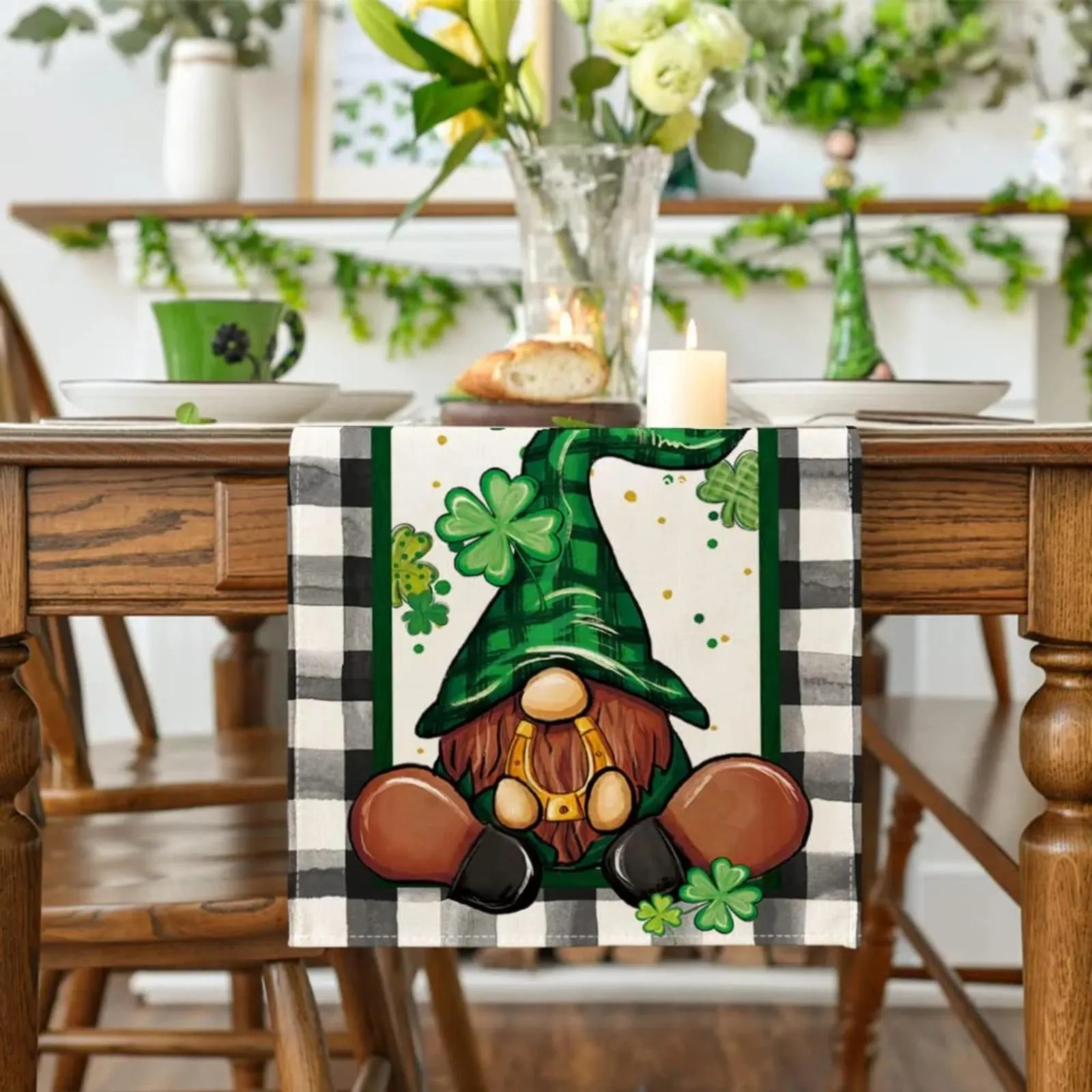 

Table Runner For Dining Table Festival Atmosphere Home Decoration Shoe Cabinet Tea Table Table Towel Home Festival Decoration