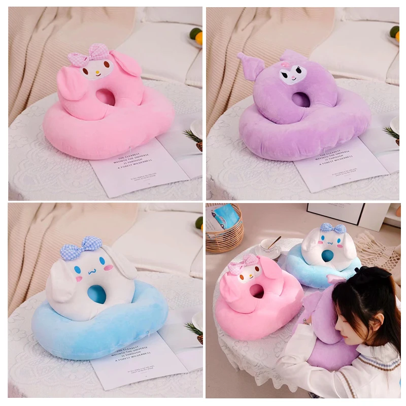 

Sanrioed Cartoon Kuromi My Melody Cinnamoroll Plush Nap Pillow Anime Kawaii Plushie Doll Office Sleep Throw Pillow Girls Gifts