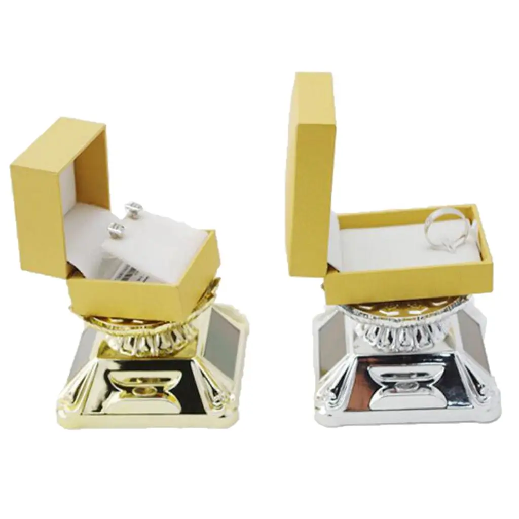

360 degree rotation display stand with LED light electric turntable tray