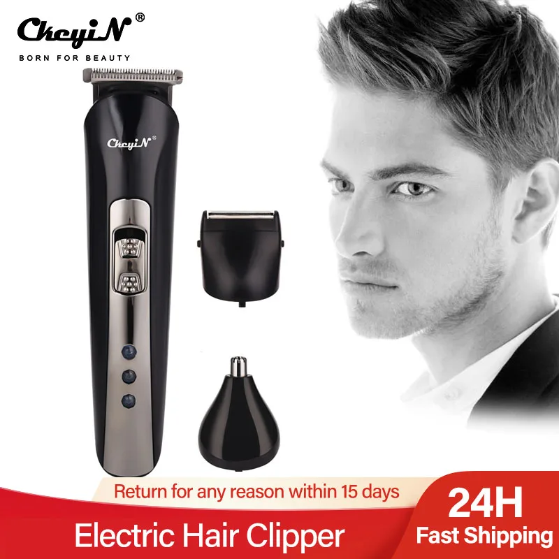 

Мощная перезаряжаемая машинка для стрижки волос для мужчин тример для бакенбардов триммер для бороды бритвенный станок для удаления волос ...