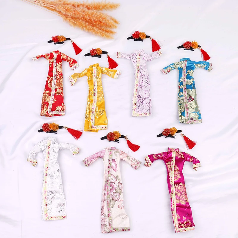 Уникальная одежда ручной работы для кукол традиционное китайское платье Чонсам