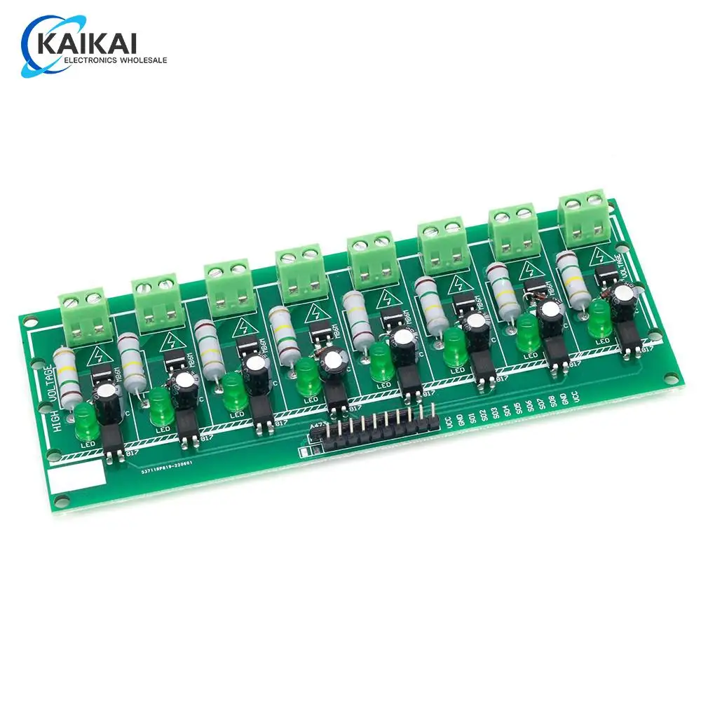 

AC 220V 8 Channel MCU TTL Level 8 Ch Optocoupler Isolation Test Board Isolated Detection Tester Module PLC Processors