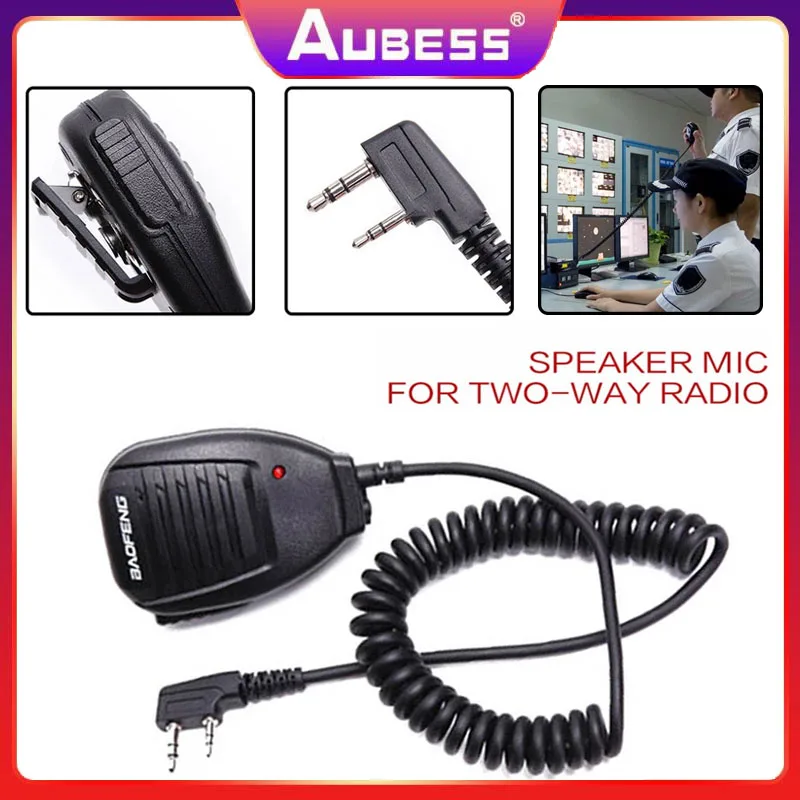 

Baofeng UV5R Handheld Microphone Speaker Microphone Suitable For Portable Radio U888S 5R UV82 8D 5RE 5RA Two Way Walkie-talkie