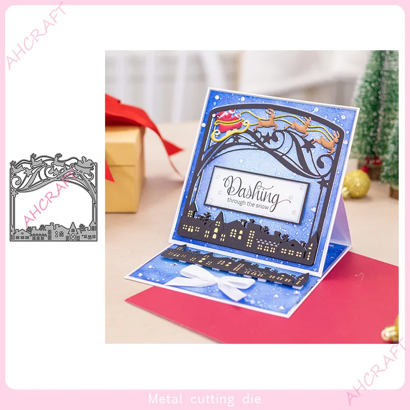 

Christmas frame Metal Cutting Dies DIY Making decorate Scrapbooking Album Paper Card Embossing