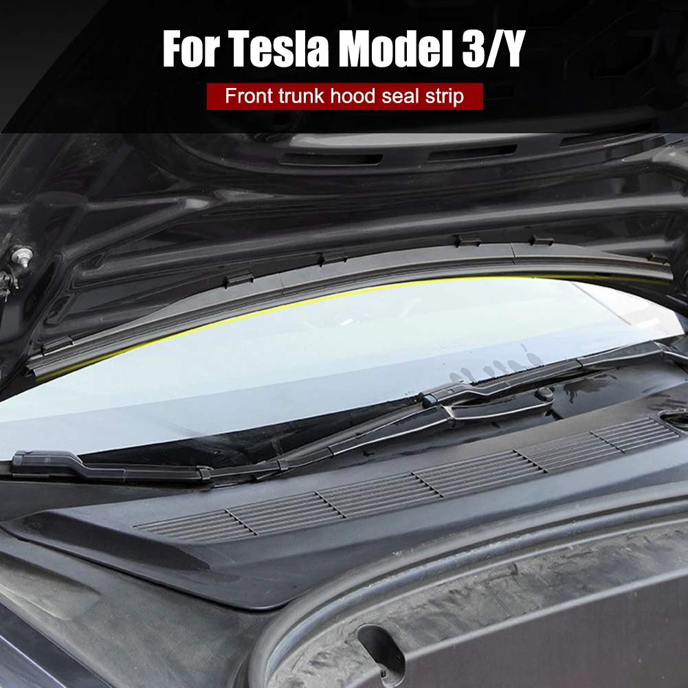 

For Tesla Model 3 Model Y Water Strip Car Front Chassis Cover Air inlet protective cover Waterproof Dustproof Car Accessories