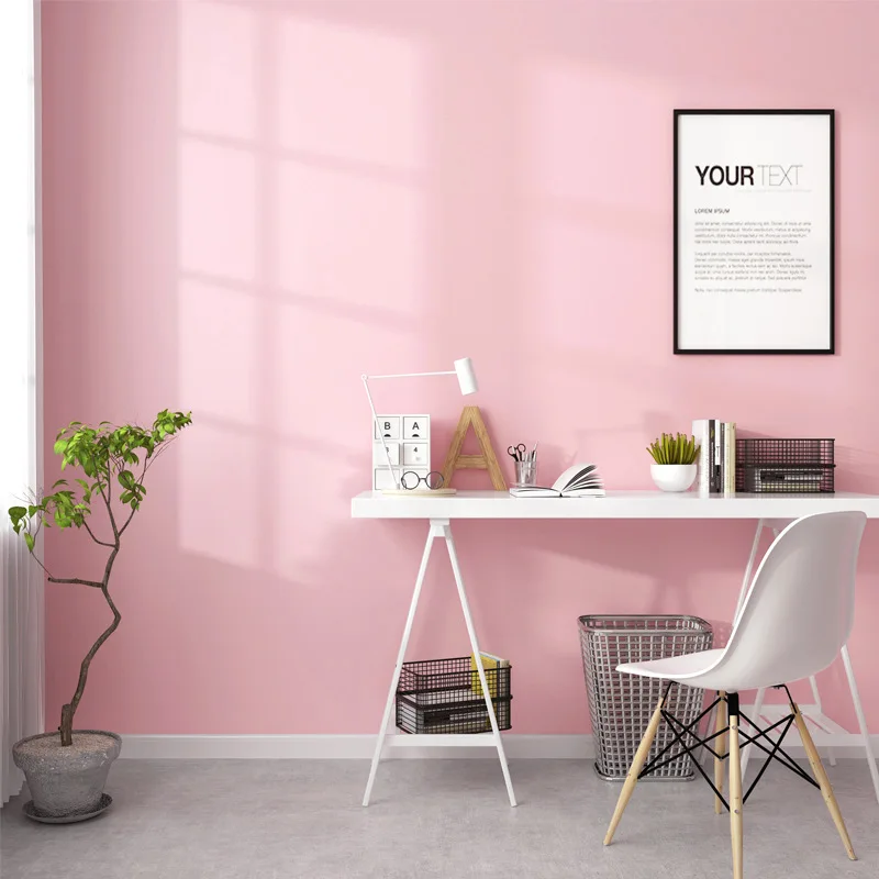 

Pink Wallpaper Bedroom Princess Pink Lovely Girl Heart North Europe ins Windy light pink background wallpape