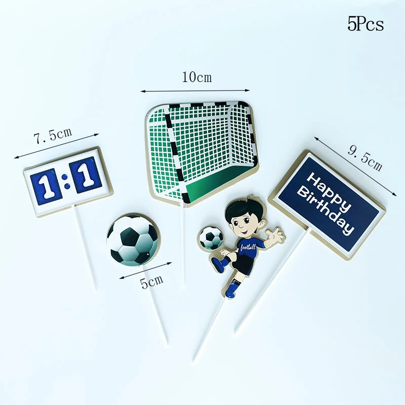 Футбольная Спортивная тематика топпер для торта детей мальчиков вечеринки в