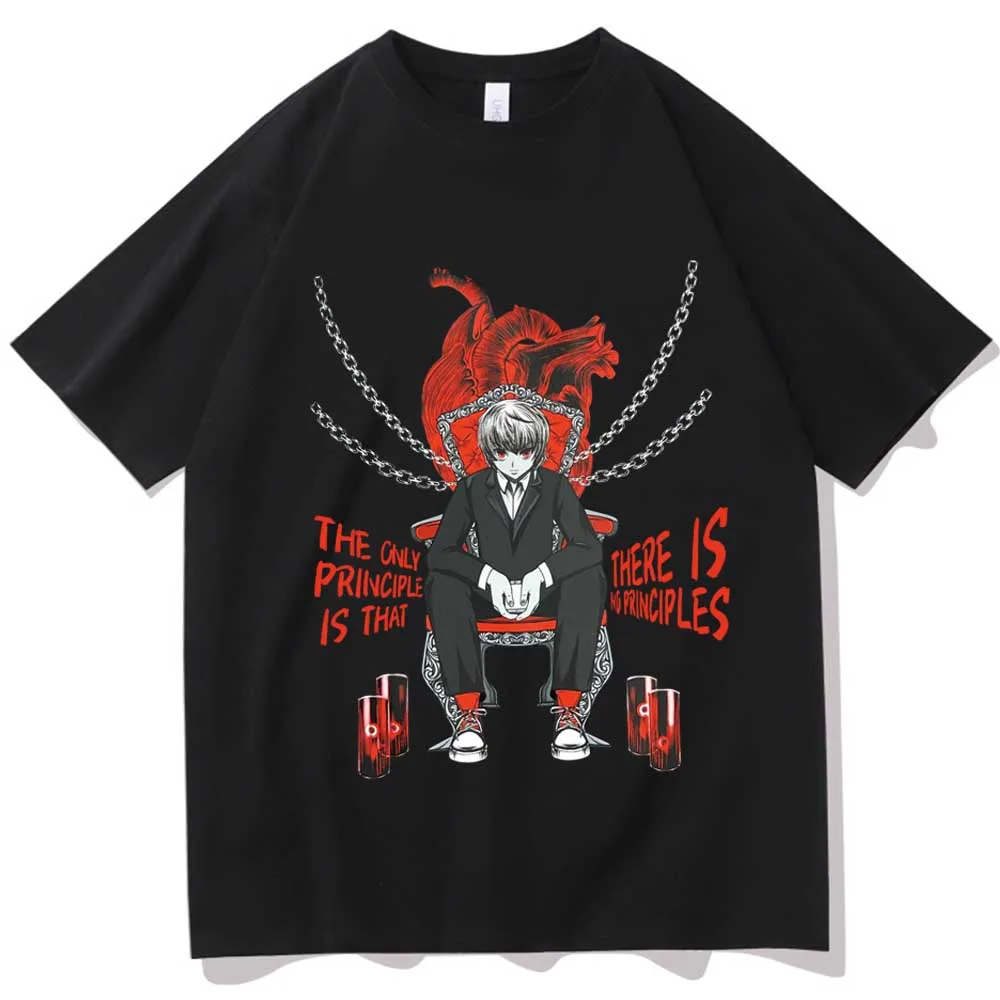 

Аниме Hunter Kurapika, модные Аниме футболки Harajuku с круглым вырезом и коротким рукавом, унисекс, рубашки, поклонники, подарок