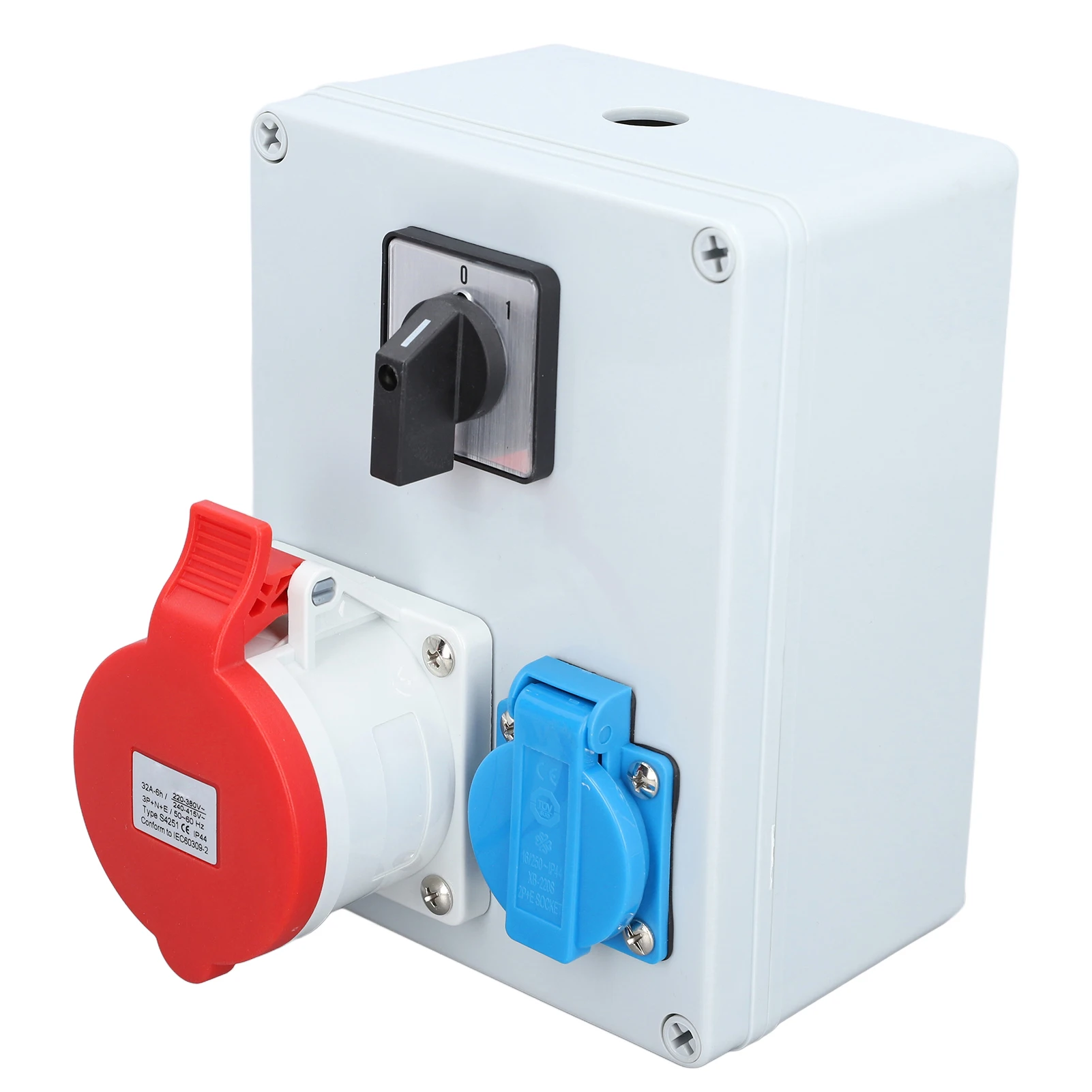 Настенная розетка CEE распределитель питания 5P 32A 16A с 2-уровневым ручным