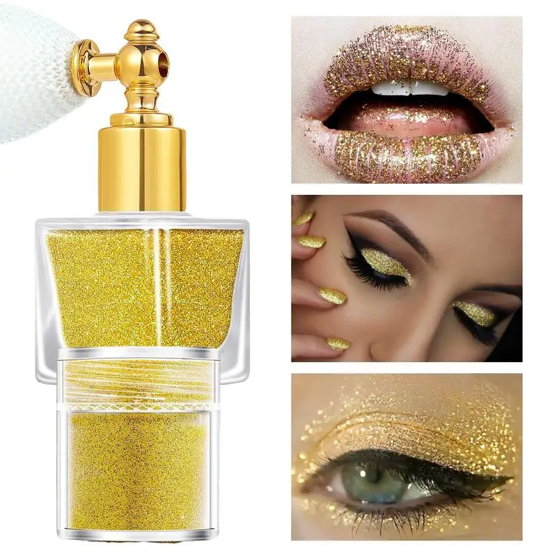 Sparkling Body Glitter Body Face & Hair Spray For Rave Festival & Party Looks Cosmetic