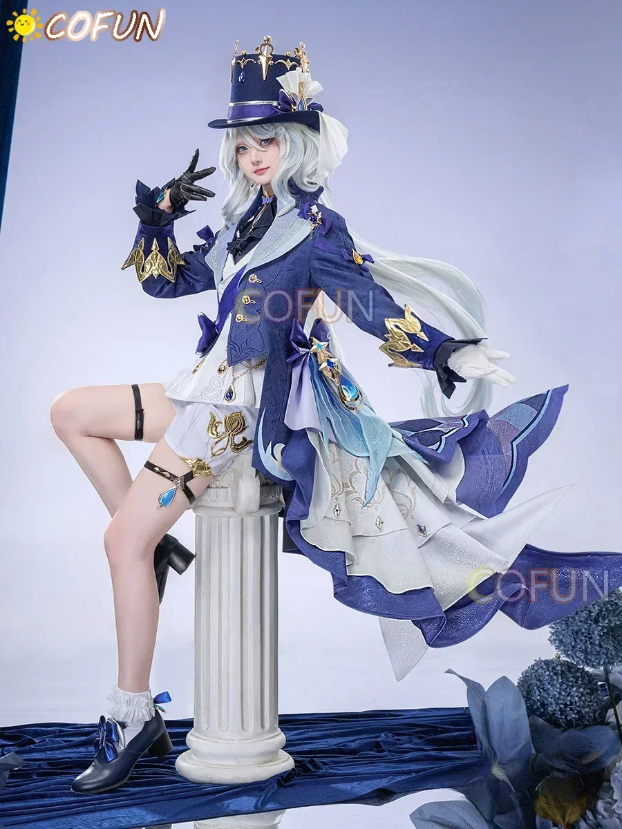 COFUN Game Genshin Impact Fontaine Furina Косплей Костюм Хэллоуин Великолепные наряды Аниме