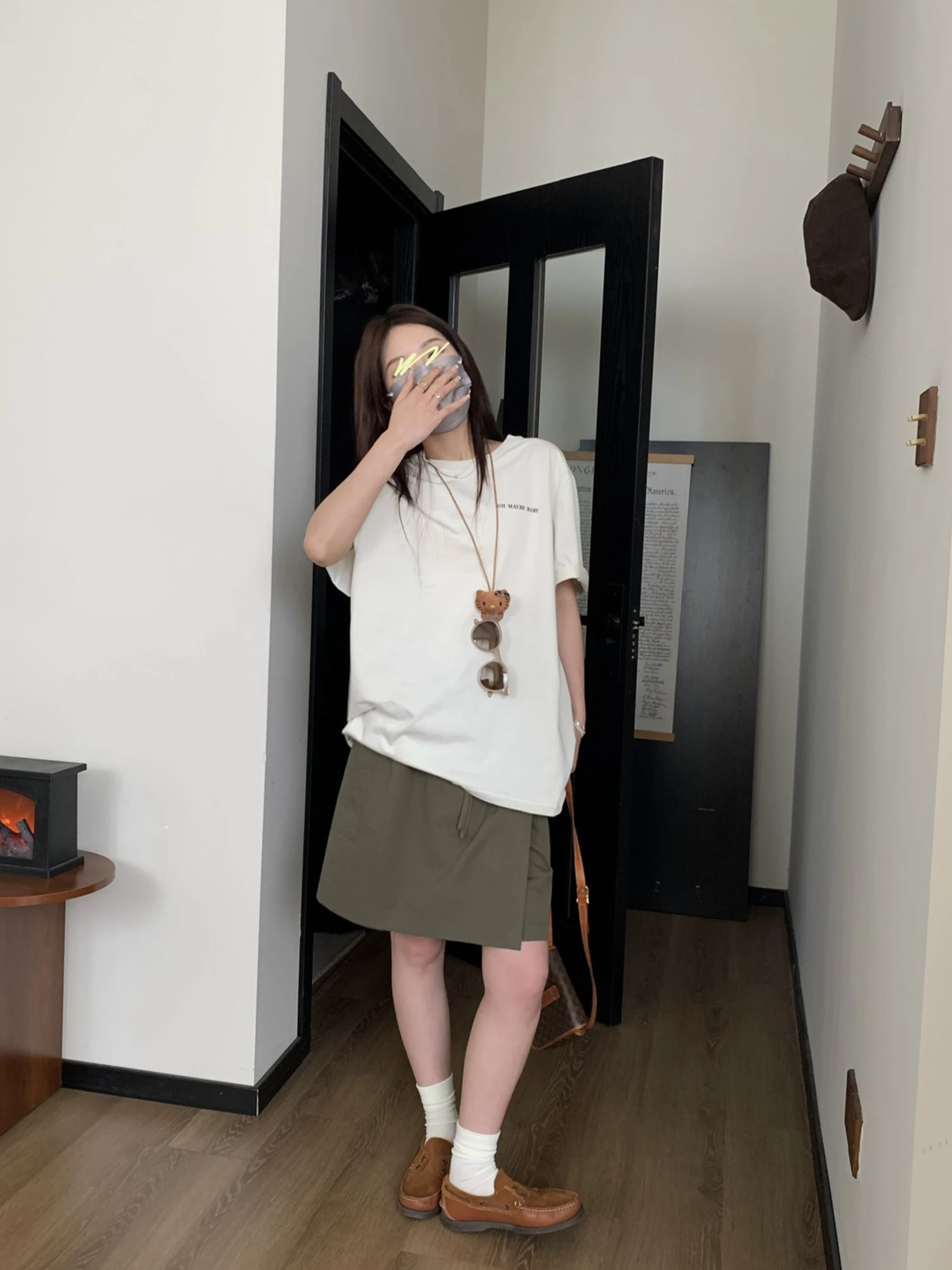 Nizondays новинка лета 2024 три цвета минималистичная свободная хлопковая футболка с