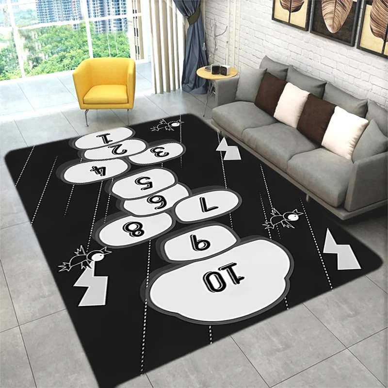 

Hopscotch Floor Carpets Children Room Mats Prayer Rug Bath Kitchen Foot Door Entrance Rugs Living Home Bedroom Carpet Cute Mat