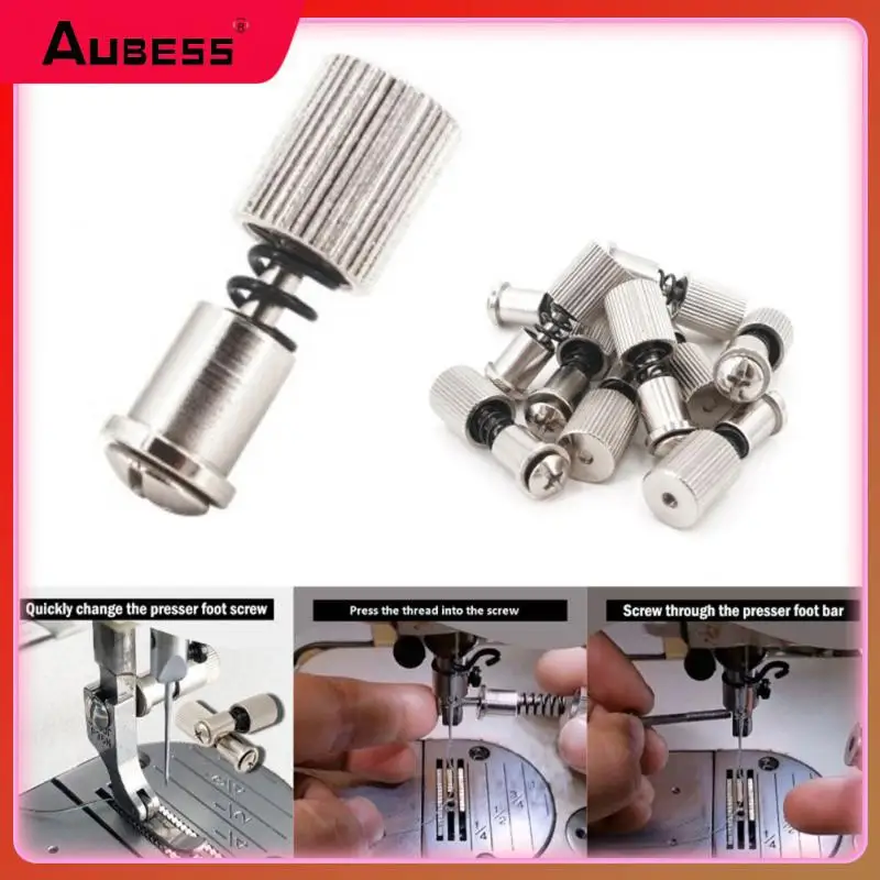 

Upper Presser Quick Auxiliary Silver Presser Foot Screw Sewing Machine Universal Flat Car Changing Jeans