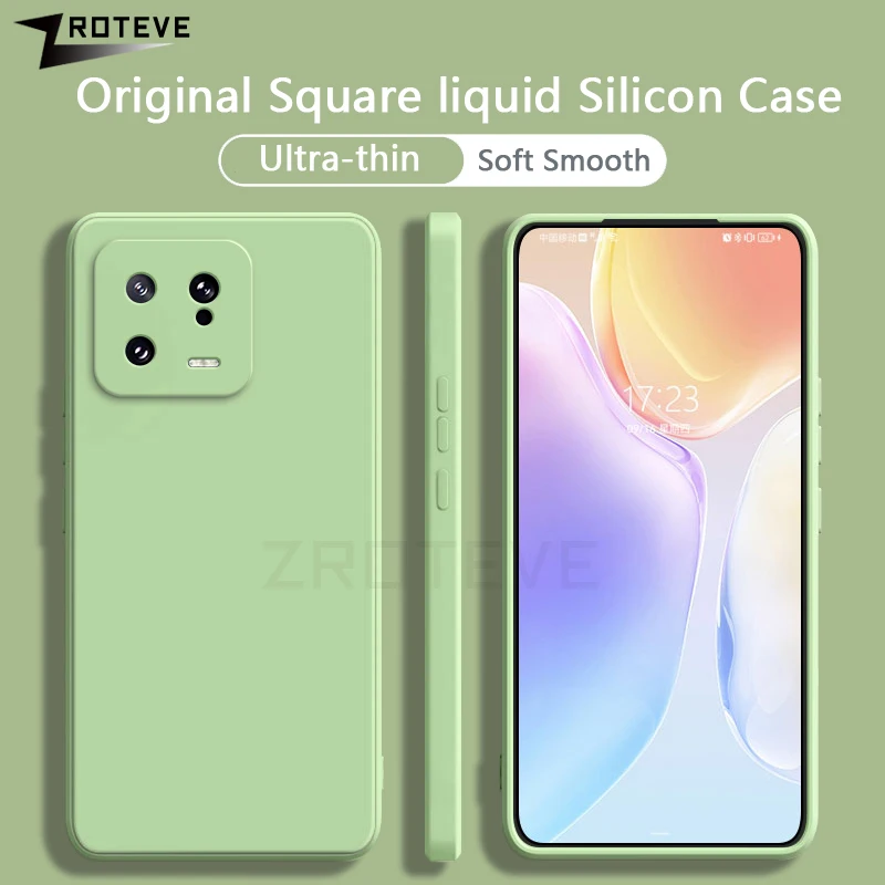 Чехол Mi13 Zroteve оригинальный мягкий жидкий силиконовый чехол для Xiaomi 13 13T Mi 14 Pro Xiomi