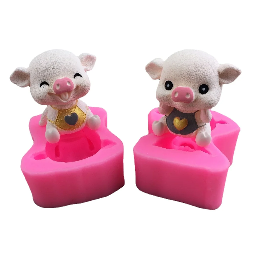 Форма для выпечки силиконовая свинья