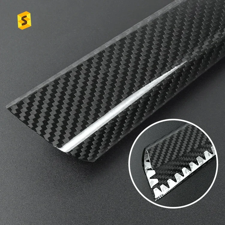 Фото Shasha Carbon Автомобильный переключатель передач Боковая декоративная накладка из углеродного волокна Интерьерные аксессуары Накладка для Subaru WRX №5