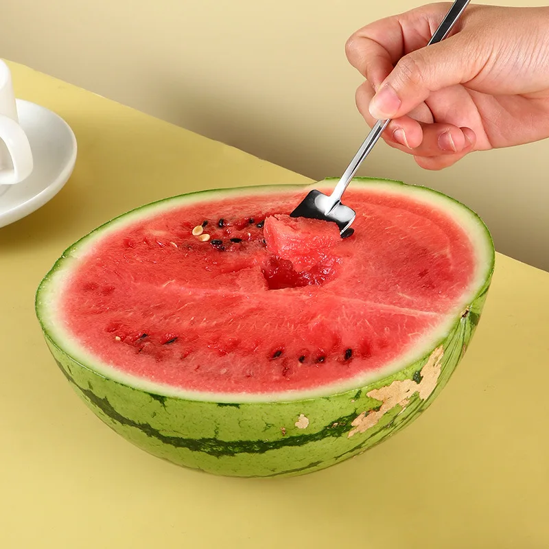 

3pcs Smooth stainless steel watermelon blender household long handle spade scoop ice cream dessert flat head coffee scoop