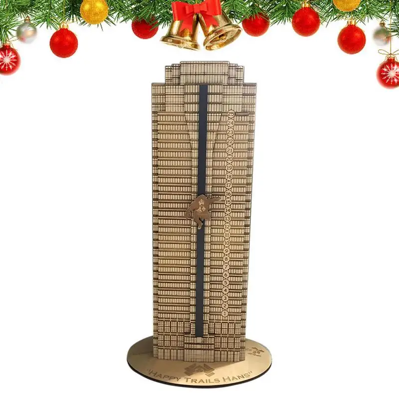 

Christmas Advent Calendar Wooden Hans Gruber Tabletop Decors Gift 25 Days Advent Calendar Decoration Advent Christmas Calendar