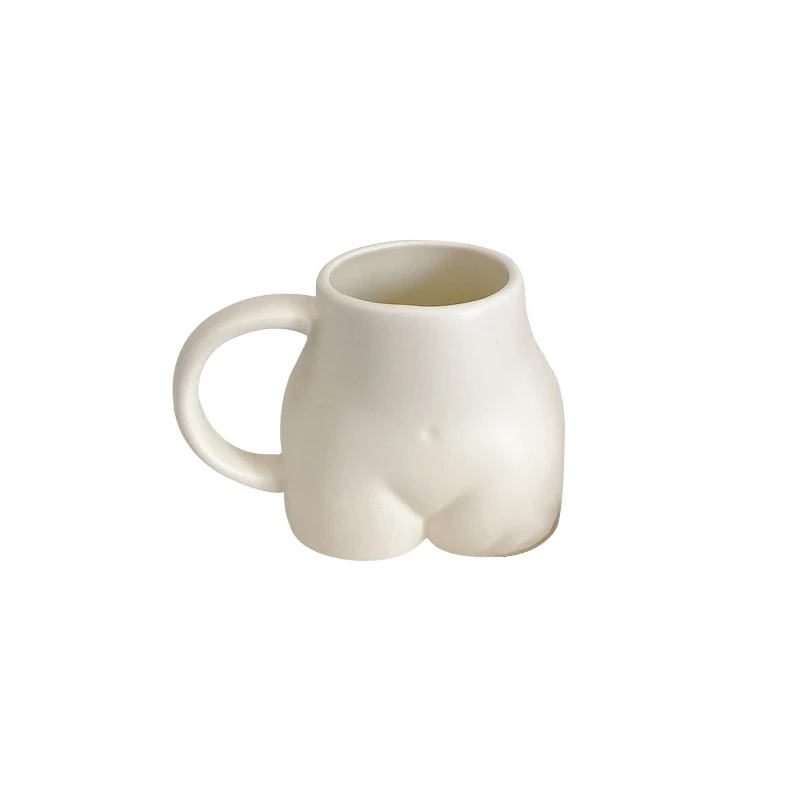 Fun ass cup small fresh ceramic mug simple cute personality coffee breakfast milk water |