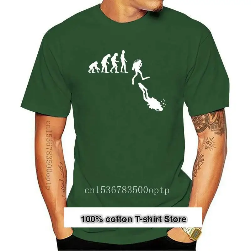 Camiseta унисекс хлопок 100% camiseta de Homo Sapiens Evolution edition buceo Gift silueta