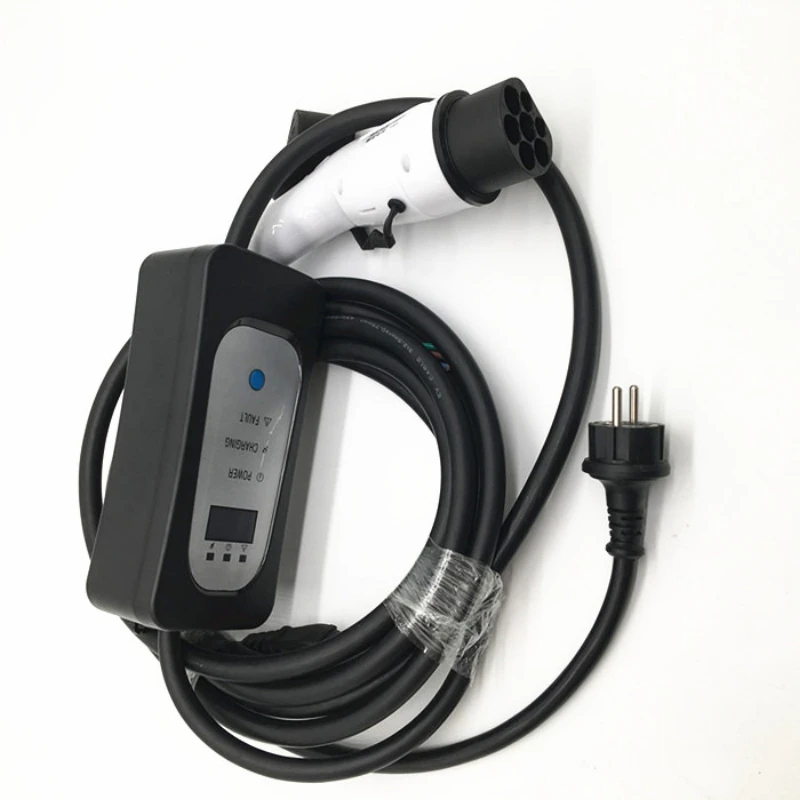 

Type 2 EV Portable Charger 16A-32A current adjustable IEC 62196-2 EV Charging Cable Mode 2 EVSE