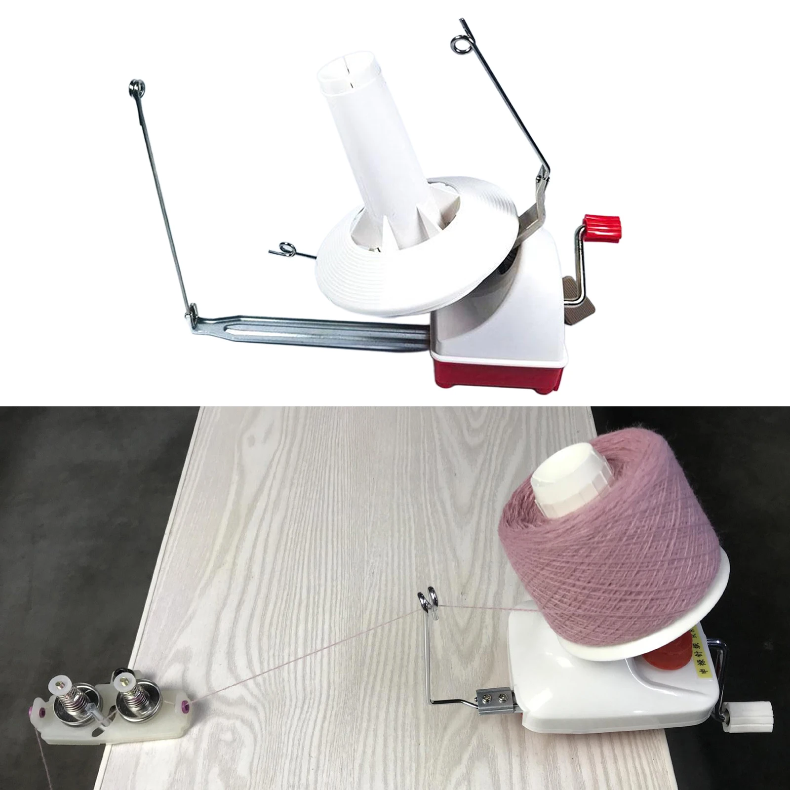 Фото Настольная моталка для пряжи Yarn Swift, ручная моталка-держатель для клубков, инструмент для вязания крючком и спицами, для намотки ниток, шнурков, волокон №4