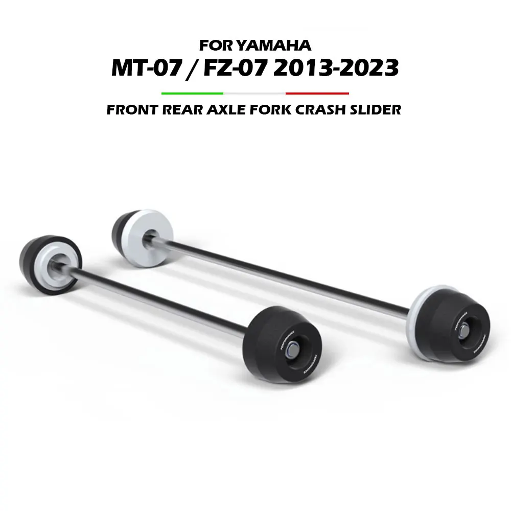 

MT-07 FZ-07 Motorcycle Rear Front Axle Fork Crash Slider For YAMAHA MT07 FZ07 2013~2023 Wheel Crash Slider Protector Parts