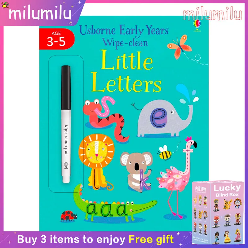

MiluMilu Usborne чистые маленькие буквы окрашивание английский альбом для детей