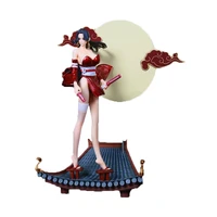 one piece anime and the country boya hancock kimono snake hime pvc 31cmfigma statue collection decoration children toys for kid