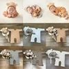 ❤️Newborn Photography Clothing Bear Hat+Jumpsuits+Doll 3Pcs/set Baby Photo Props Accessories Studio Infant Shoot Clothes Outfits 1