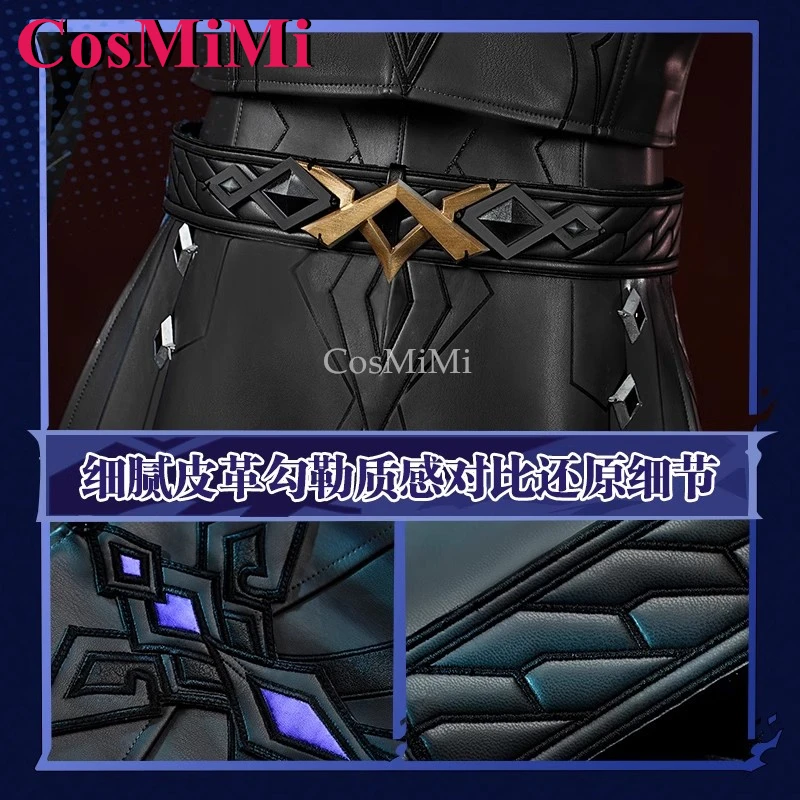 CosMiMi Game Genshin Impact Il Capitano Косплей Костюм Fatui Модная красивая униформа Карнавальная