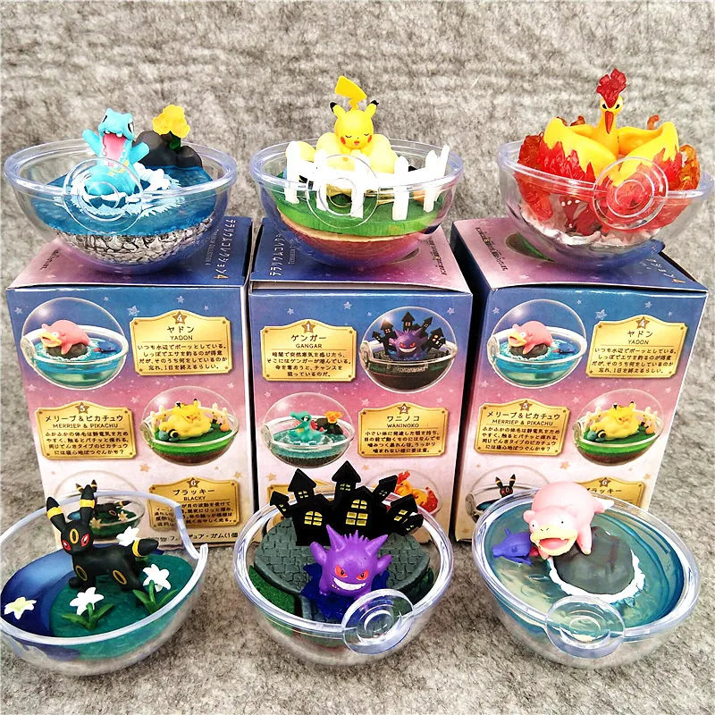 

Pokemon Poke Ball Anime Figure Kawaii Gengar Umbreon Slowpoke Pikachu Pokemon Anime Action Figure Model Kids Toys Gift