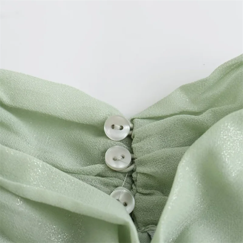 KEYANKETIAN 2024 Новый пусковой жилет с эффектом металлической текстуры Женский