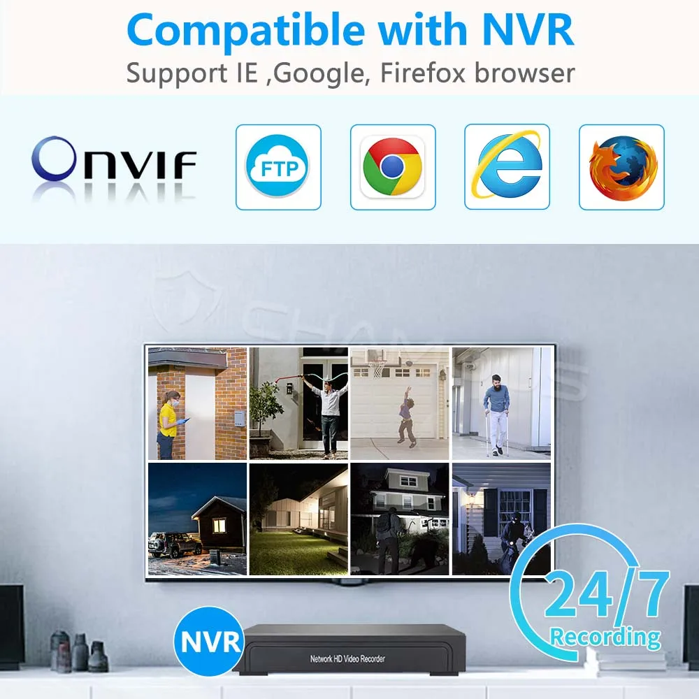 4K 8MP WiFi IP-камера Наружная 5-кратный оптический зум PTZ-камера безопасности