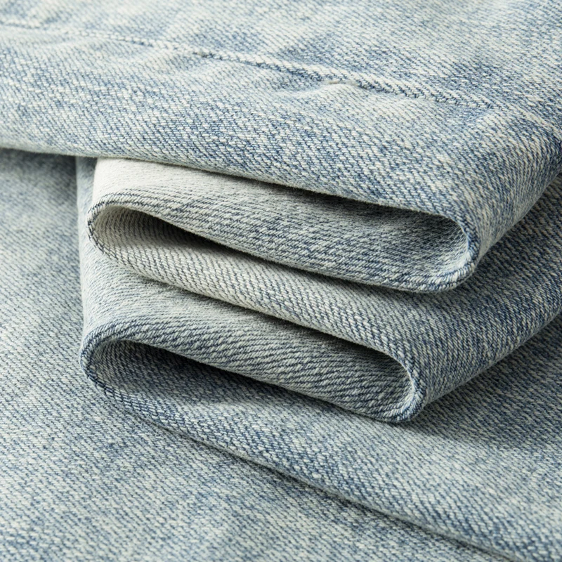 High Street Fashion Men Jeans Retro Washed Elastic Stretch Skinny Ripped Jeans Men Paisley Patched Designer Hip Hop Brand Pants