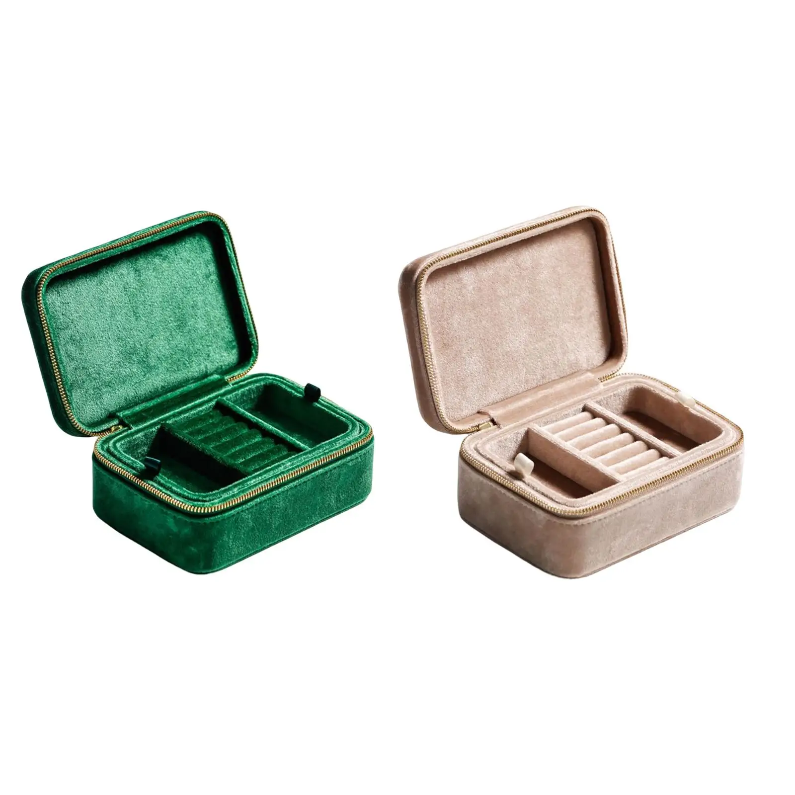 

Двухслойный органайзер для ювелирных изделий, портативный чехол для путешествий, держатель для ожерелья, браслеты для путешествий, свадьбы...