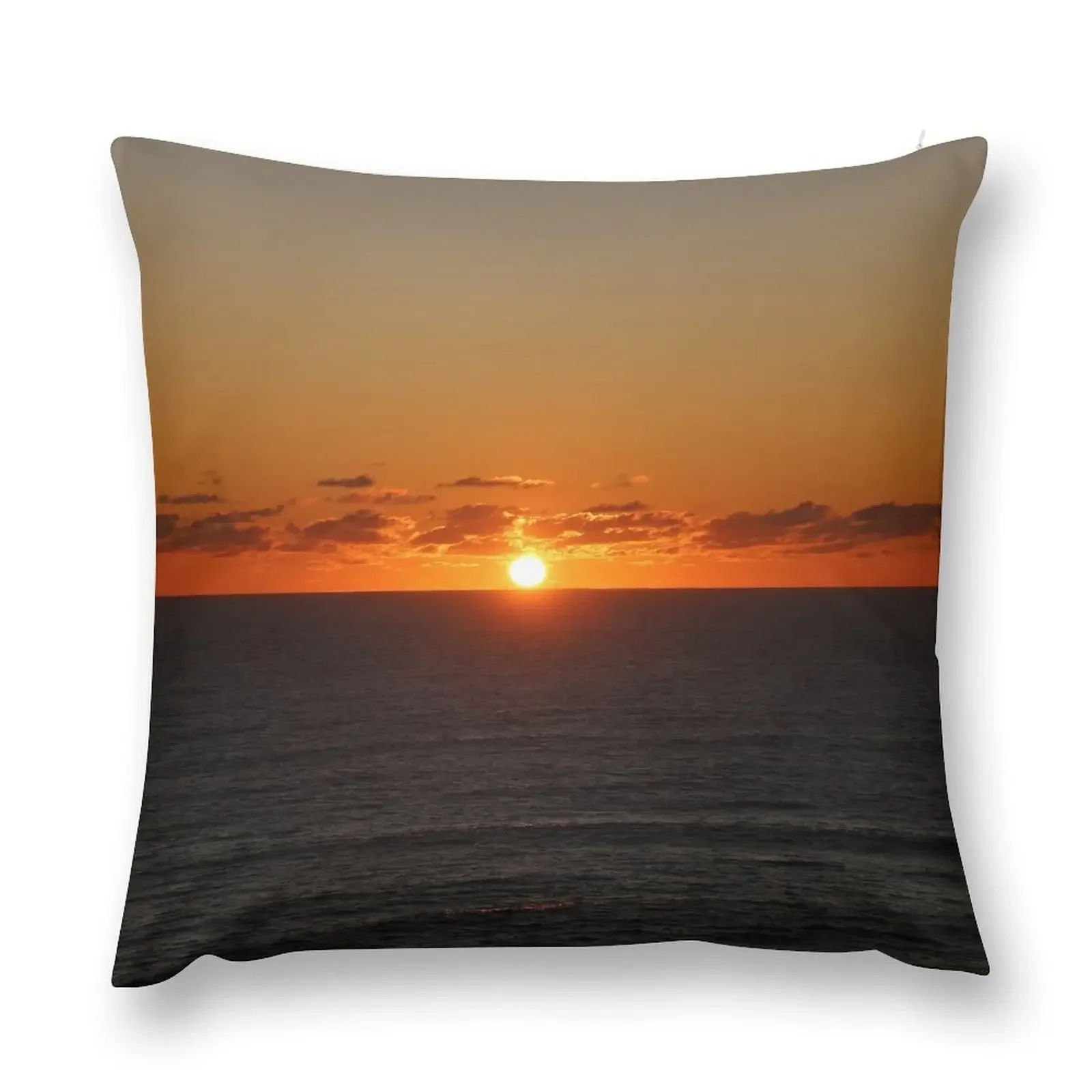 Закат в Бейли Пляж Североленд Новая Зеландия Декоративная подушка Декоративные