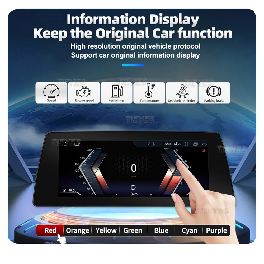 12 3 &quot8 + 128G Android 13 Автомобильный видеоплеер для BMW 5 серии 540 550 F07 GT 2011-2018 CIC NBT